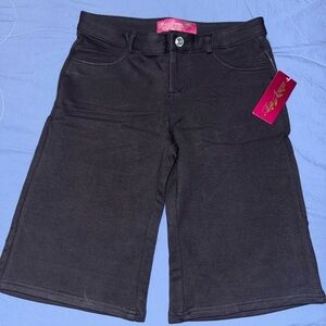 Bundle of Black Denim Stretch Shorts